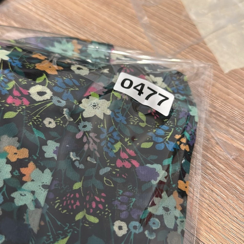 Cabi Fiesta Maxi Short Sleeve Dress Dark Green Floral Model 5386‎ Size XS Womens - Picture 11 of 11